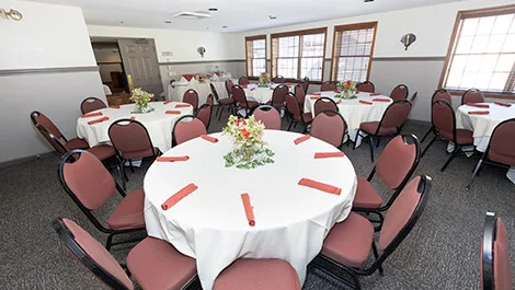 Clark room setup for an event