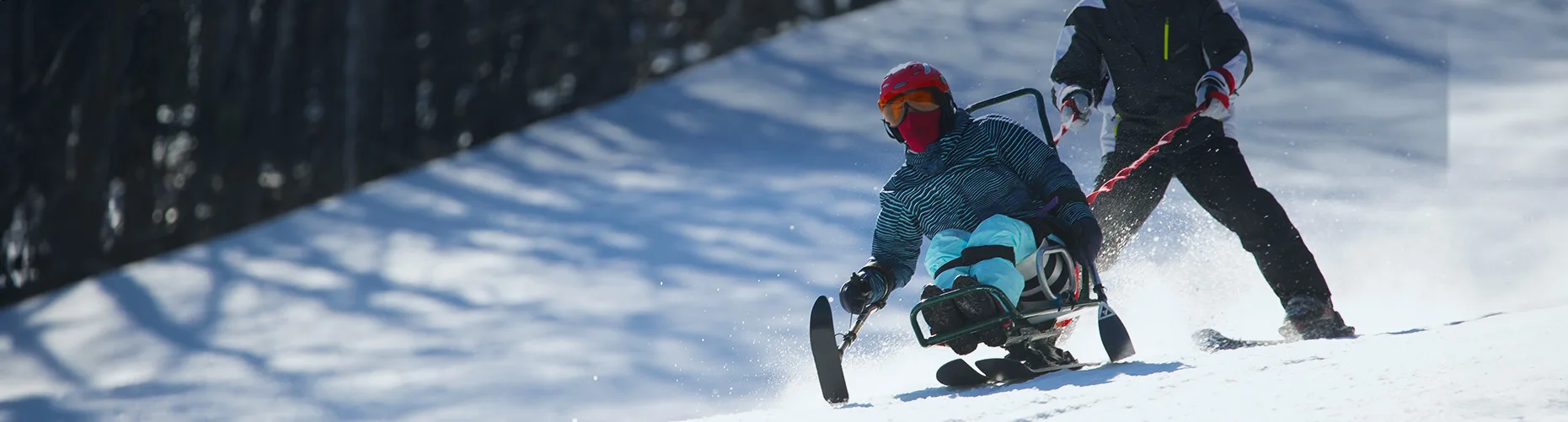 Adaptive skier at Jiminy Peak