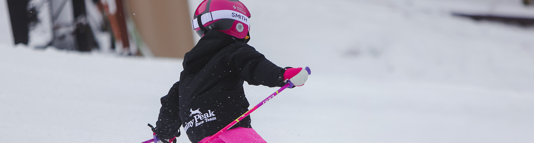 Youth ski racer