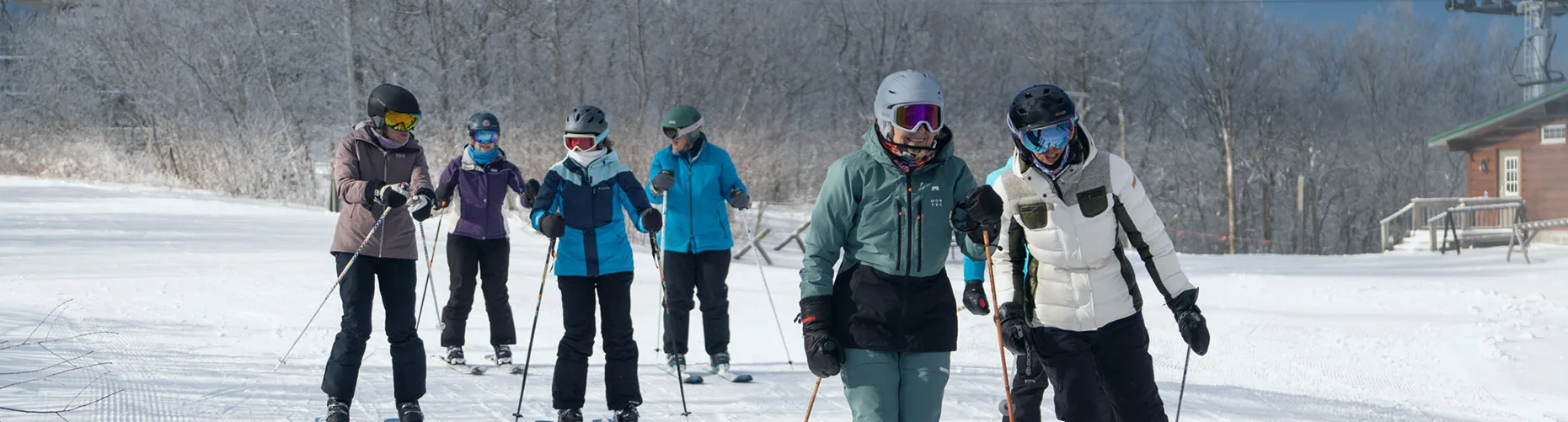 Group of skiers at Jiminy Peak